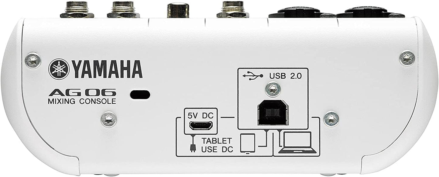 Yamaha AG06 6-Channel Mixer - White
