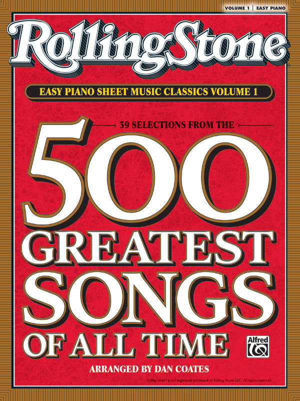 Rolling Stone Easy Piano Sheet Music Classics, Volume 1 (Easy Piano)
