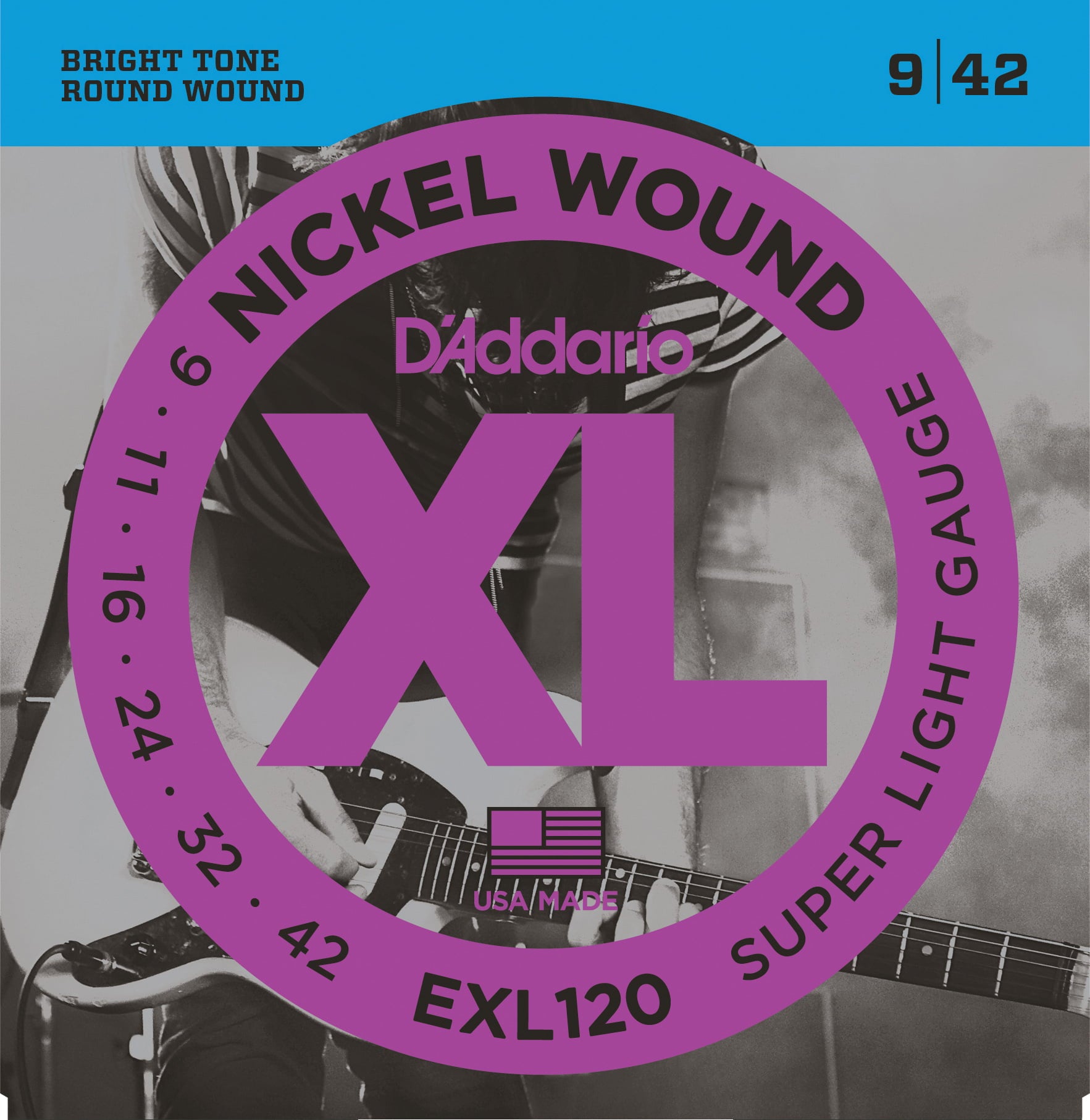 D'Addario EXL Nickel Wound Electric Guitar Strings