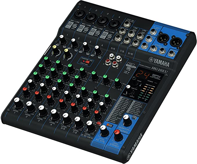Yamaha10 Channel MG10XU Series Mixer w/Effects