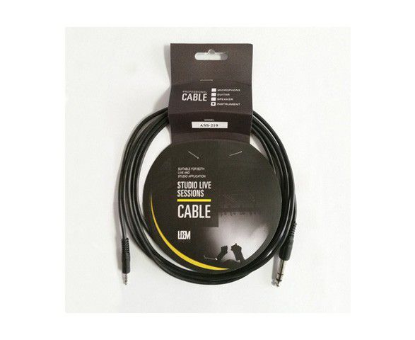 Câble Jack stéréo Leem 3 mètres (1/8" vers 1/4")