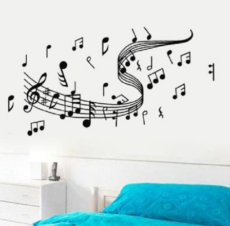 Music Swirl Wall Sticker - Canada