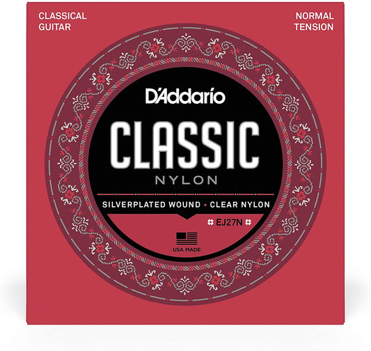D'Addario Classical Guitar Nylon Strings (Normal, Hard Tension )