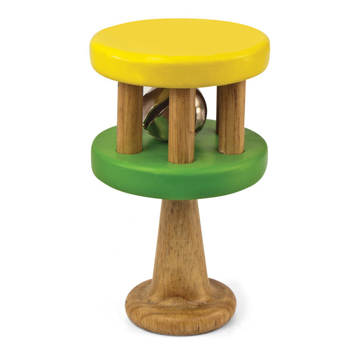 Green tones handle cage bell