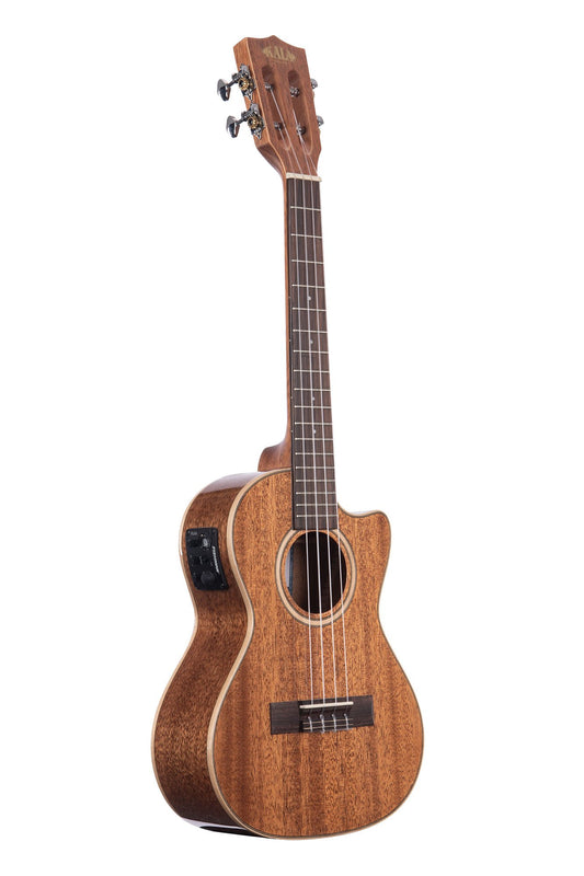 All Solid Gloss Mahogany Tenor Ukulele w/ Cutaway & EQ