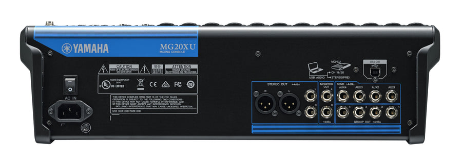 Yamaha10 Channel MG10XU Series Mixer w/Effects