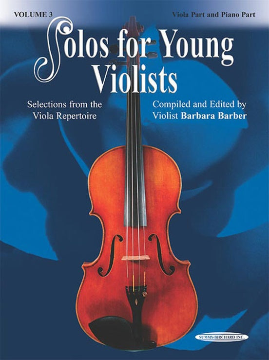Solos for Young Violists, Volume 3 - Selections from the Viola Repertoire (Viola/Piano Part)