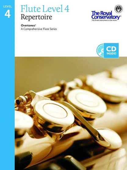RCM Overtones Series - Flute Repertoire (w/CD), Level 4