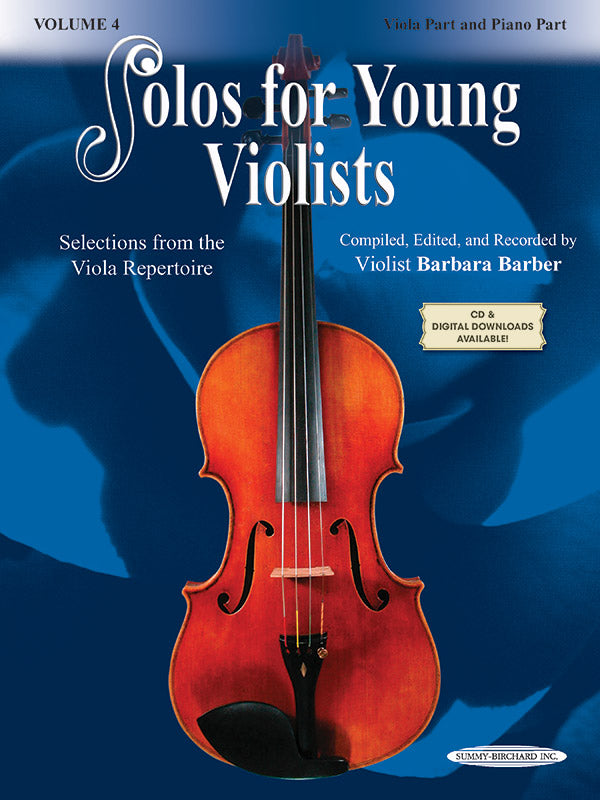 Solos for Young Violists, Volume 4 - Selections from the Viola Repertoire (Viola/Piano Part)
