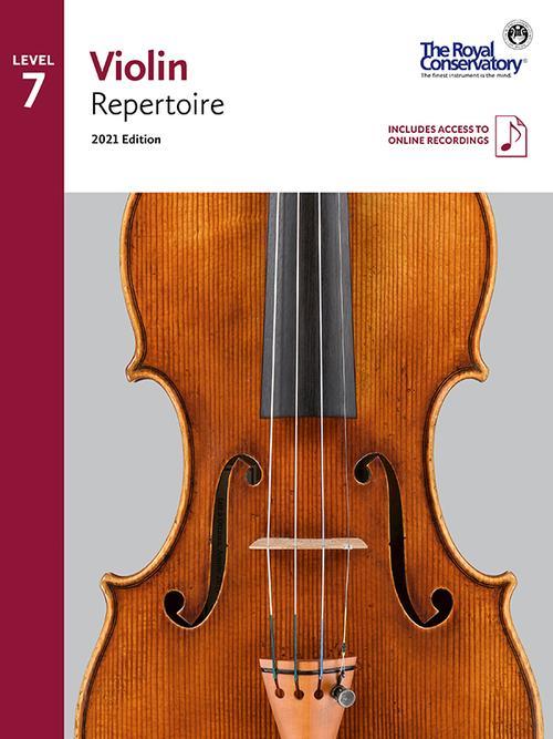 RCM Violin Repertoire 2021 Edition, Level 7 - Book/Audio Online
