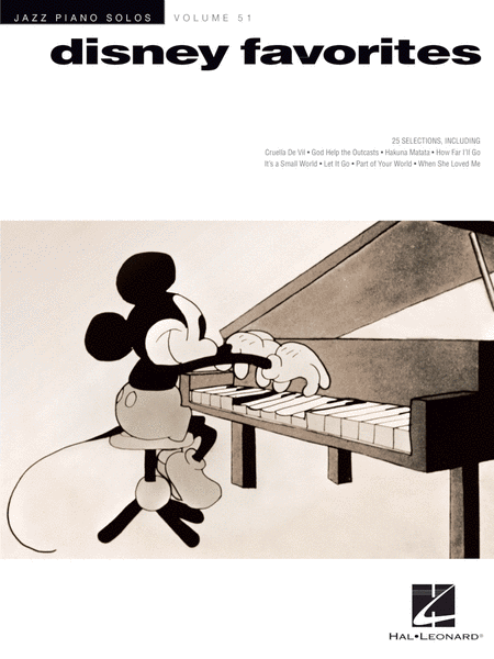 Disney Favorites Jazz Piano Solos Series Volume 51