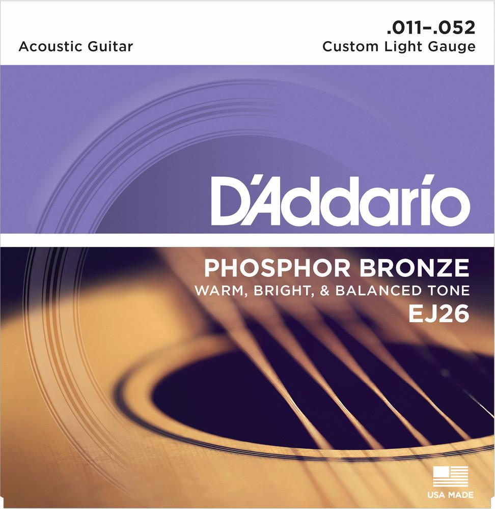 D'Addario EJ Phosphor Bronze Acoustic Guitar Strings