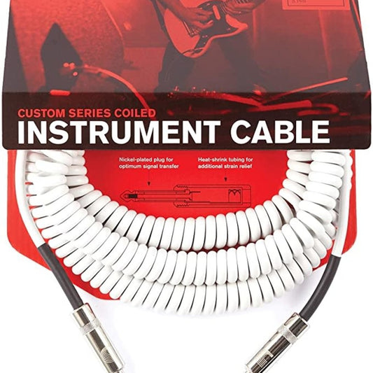 D'Addario 30ft Coiled Instrument Cable
