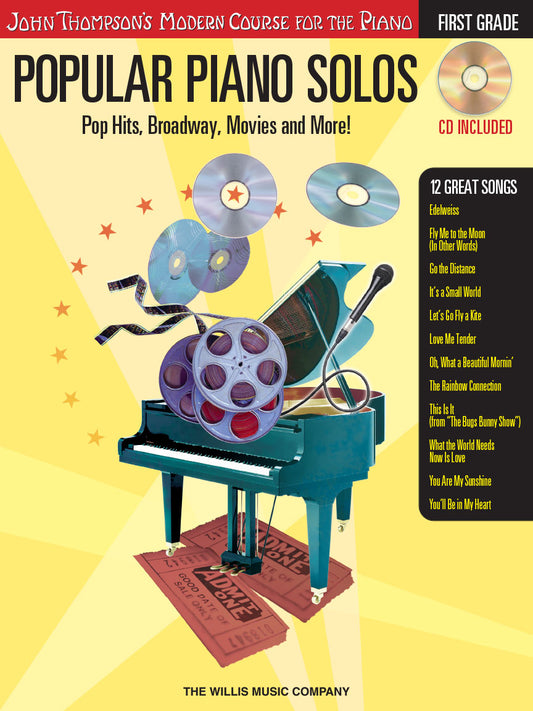 Popular Piano Solos, First Grade w/CD (Easy Piano)