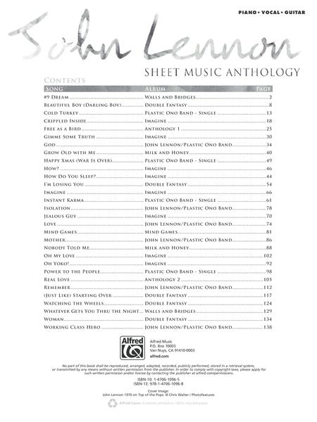 John Lennon - Sheet Music Anthology