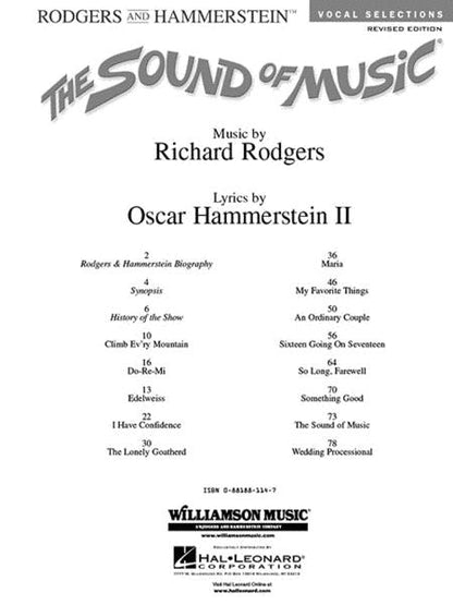 The Sound Of Music - Vocal Selections, Revised Edition (Piano/Vocal/Guitar)