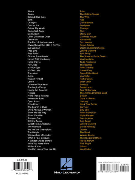 First 50 Classic Rock Songs You Should Play on Piano