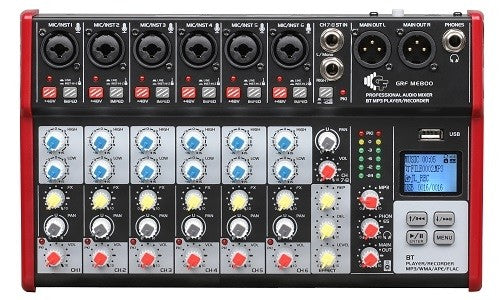 M800FX/BT/MP3 Mixer - 8 Channel - Bluetooth- MP3 - Effects & Recording Function