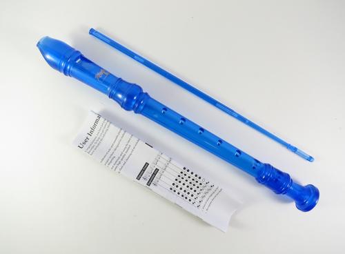 Blue Soprano Recorder