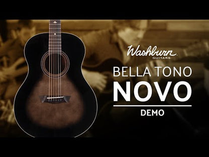 Washburn BTS9CH-D Bella Tono Novo S9 Guitar - Gloss Charcoal Burst