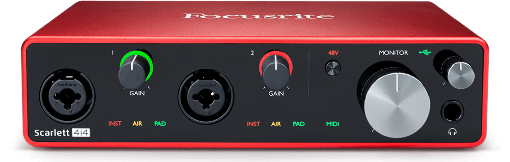 Focusrite Scarlett 4i4 3rd Generation 4-in, 4-out USB Audio Interface