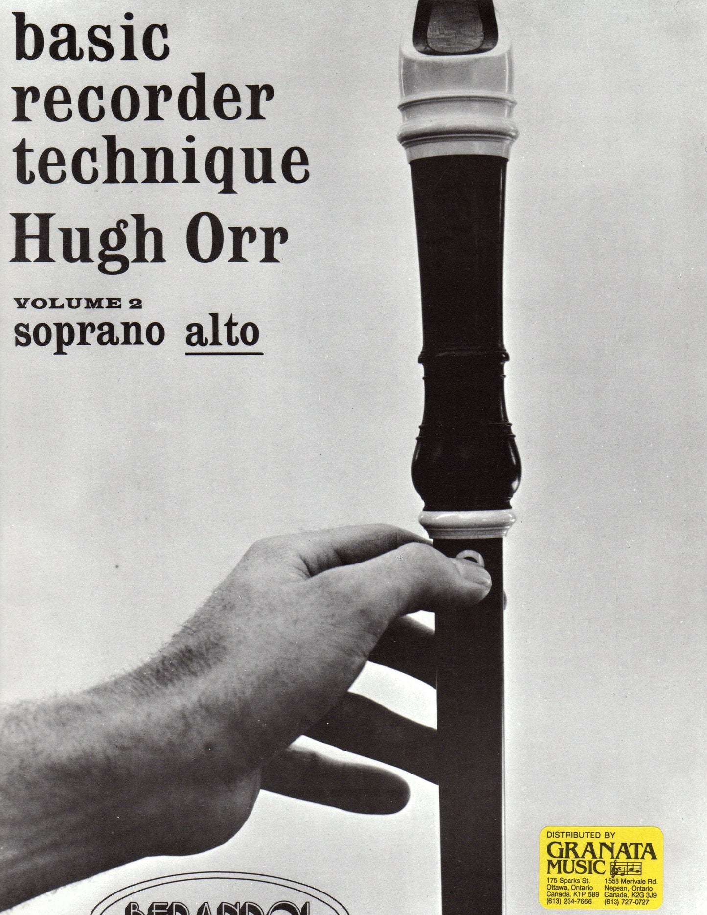 Hugh Orr - Basic Recorder Technique - Alto, Volume 2 - Canada