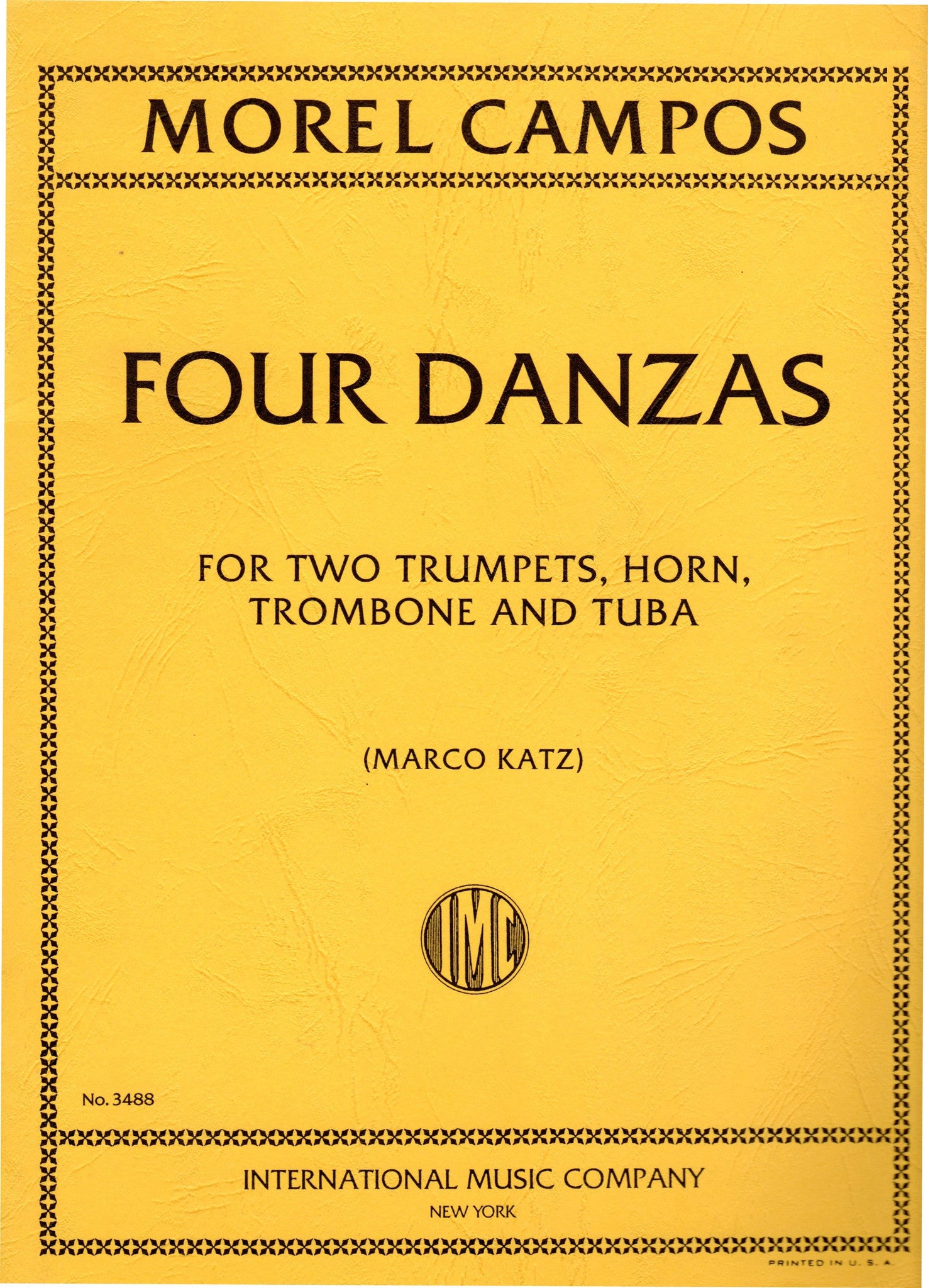 Juan Morel Campos - Four Danzas for 2 Trumpets, Horn, Trombone & Tuba - Canada
