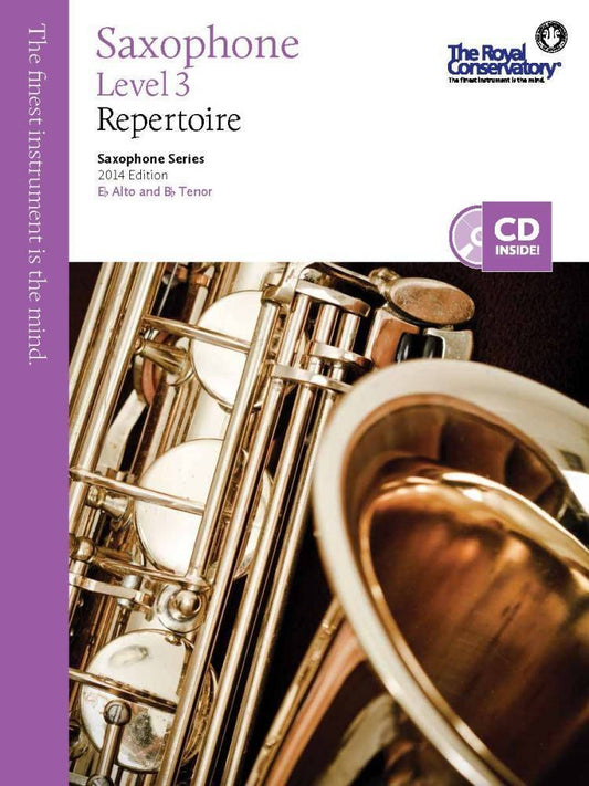 RCM Saxophone - Repertoire (w/CD), Level 3