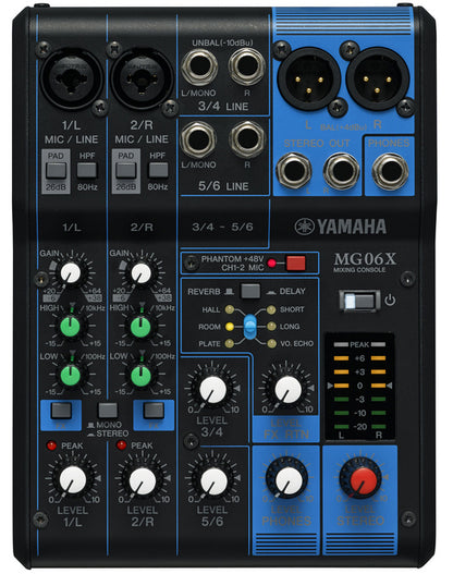 Yamaha MG06X 6 Channel Mixer w/Effects