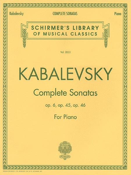 Kabalevsky - Complete Sonatas Op.6, Op.45, Op.46 (Piano Solo)