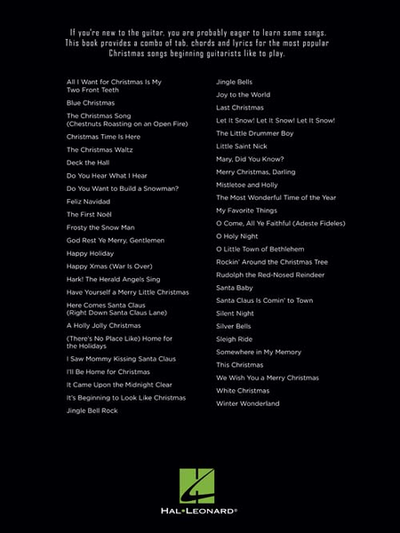 First 50 Christmas Songs You Should Play on Guitar (Vocal/Chords)