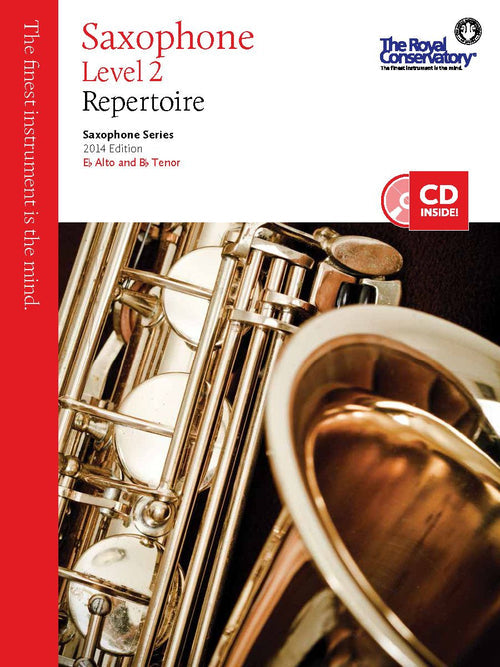 RCM Saxophone - Repertoire (w/CD), Level 2