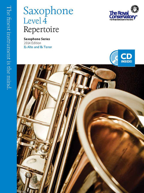 RCM Saxophone - Repertoire (w/CD), Level 4