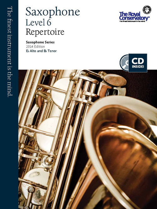 RCM Saxophone - Repertoire (w/CD), Level 6