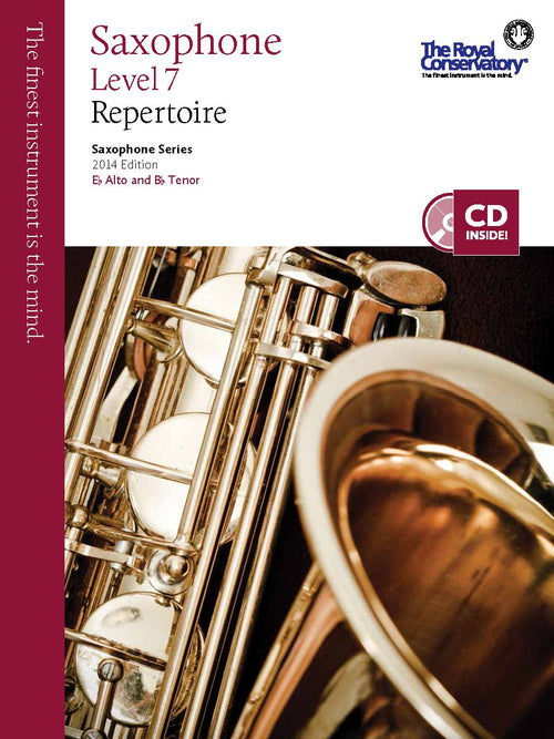 RCM Saxophone - Repertoire (w/CD), Level 7