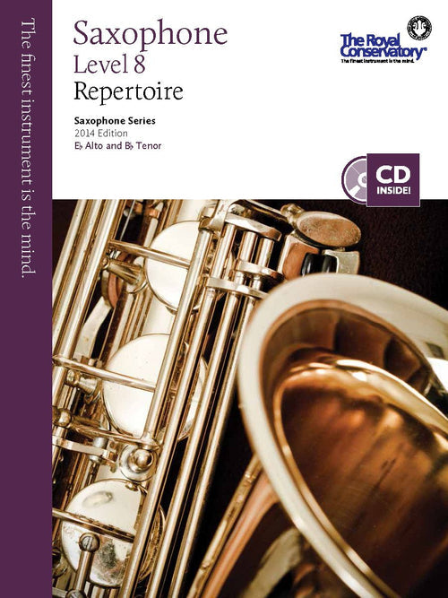 RCM Saxophone - Repertoire (w/CD), Level 8