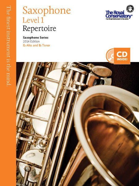 RCM Saxophone - Repertoire (w/CD), Level 1