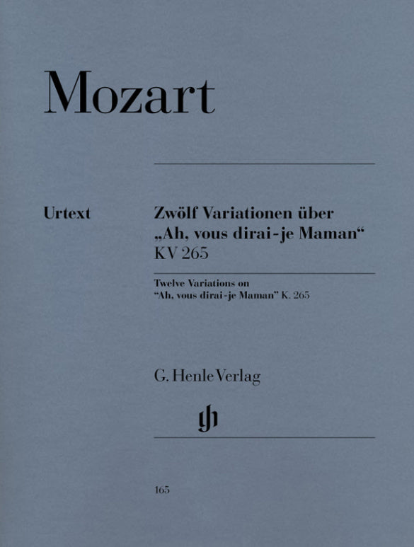 Mozart - 12 Variations on 'Ah, vous dirai-je, Maman' - KV 265 (Piano Solo)