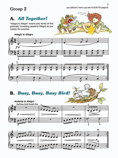 Alfred's Prep Course - Technic Book (Level E) For the Young Beginner