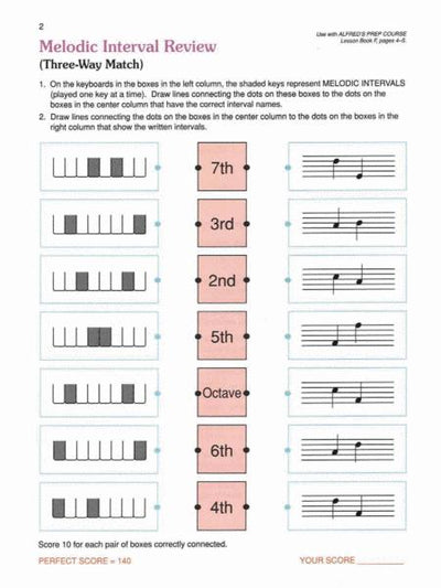 Alfred's Prep Course - Theory Book (Level F) For the Young Beginner