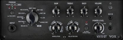 Vox VX15 GT 15W Modeling Combo Amplifier