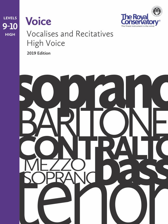 RCM Resonance Series - Vocalises and Recitatives, Levels 9-10 (High Voice)