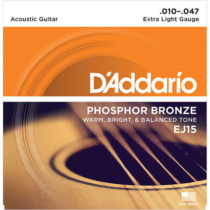 D'Addario EJ Phosphor Bronze Acoustic Guitar Strings